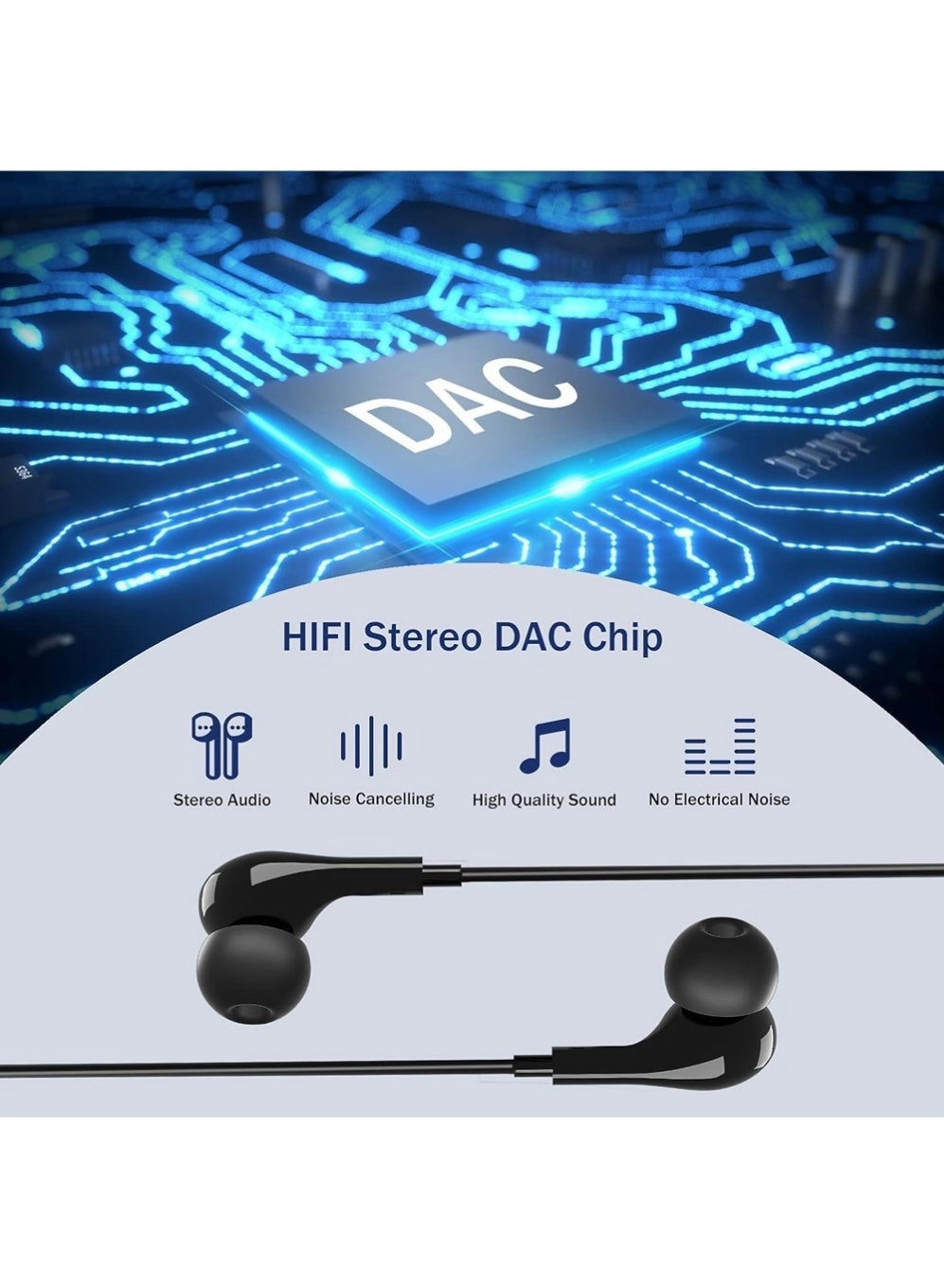 USB C Headphones - Wired Earbud