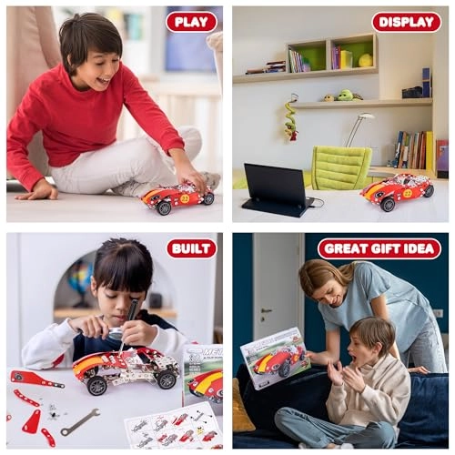 Metal Model Car Building Kit - 230 pcs