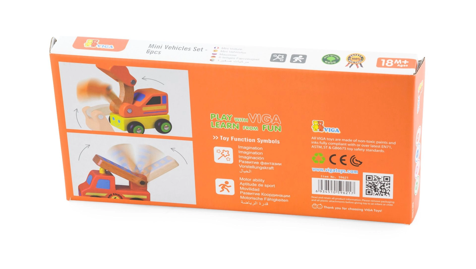 Mini Vehicles Set - 6pcs