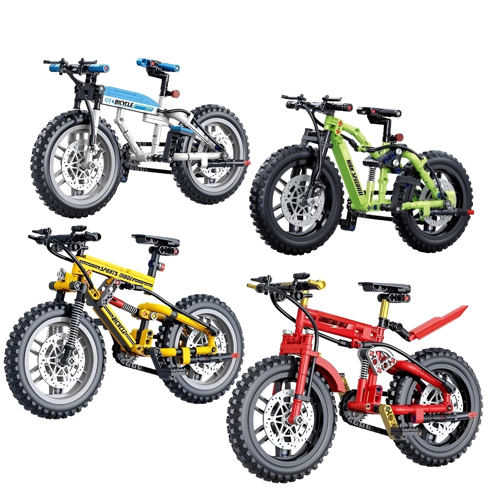Unativer Bicycle Building Blocks Set - 900+ pcs occasion