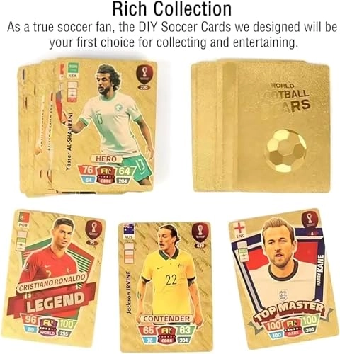 World Cup 2024 Football Star Cards - 55pcs