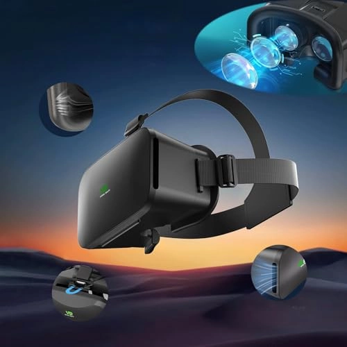 3D VR Headset - 4.5-6.7 inch Black