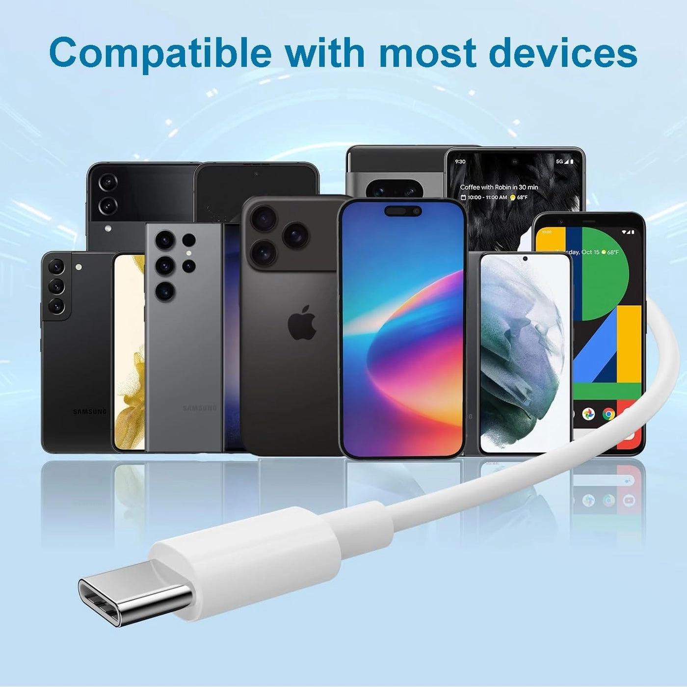 USB C Headphones Wired Earbud Pack