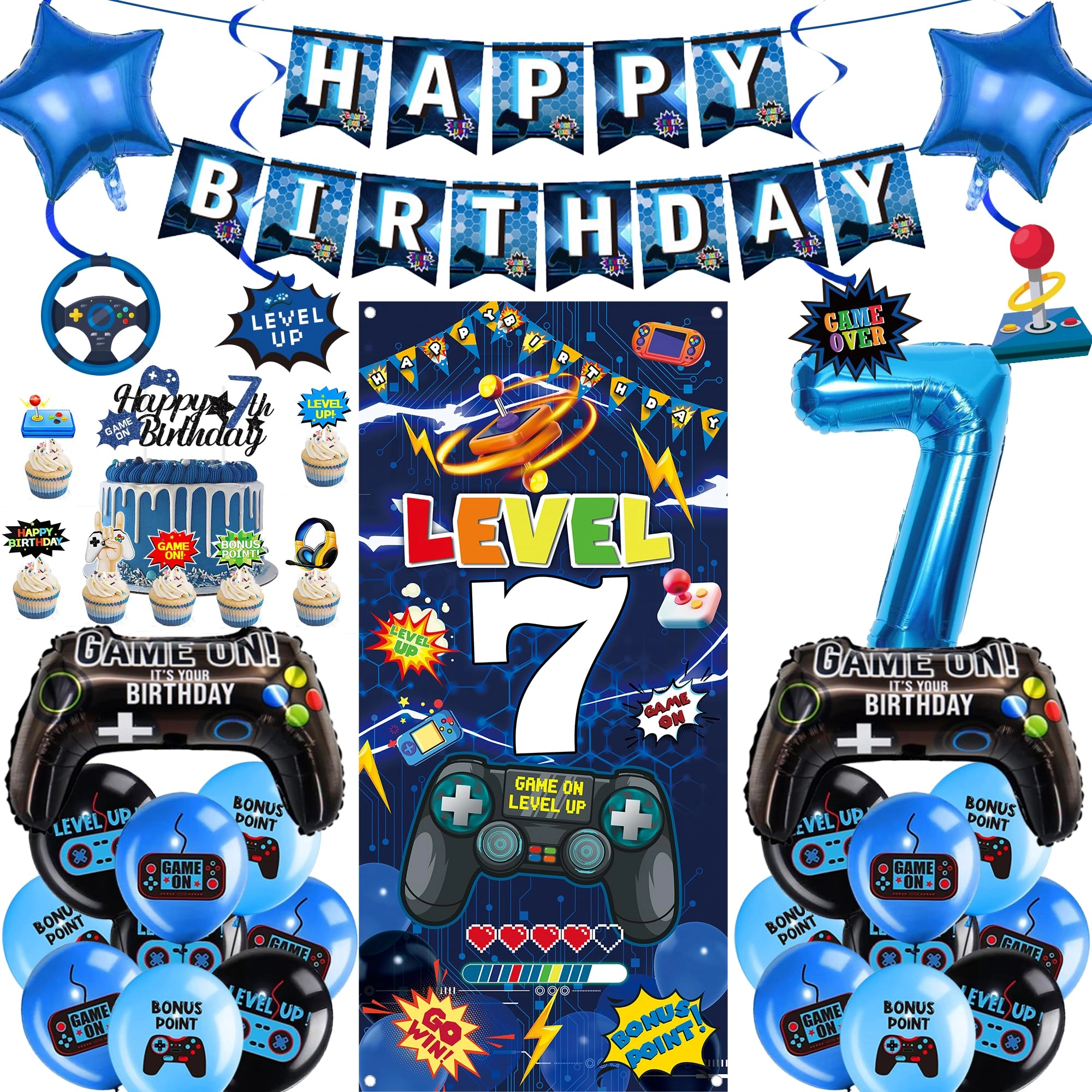 Gaming Birthday Decorations - 41 Pcs
