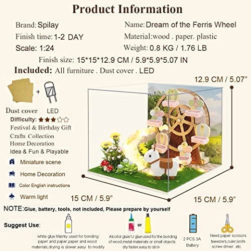DIY Miniature Dollhouse Kit - 124 scale