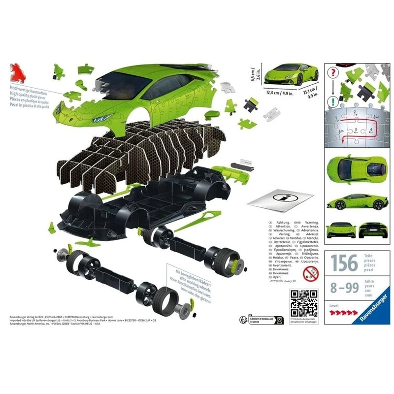 Lamborghini Huracan EVO 3D Puzzle (11559-4) - 156 pcs