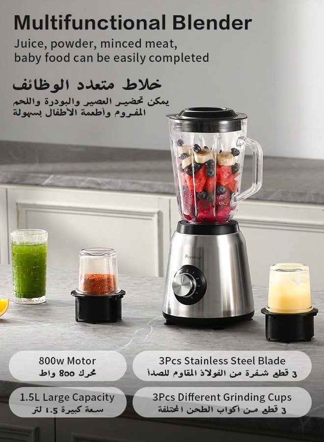 BL-101 - Multi-Function Blender Double Grinders Stainless Steel Blades