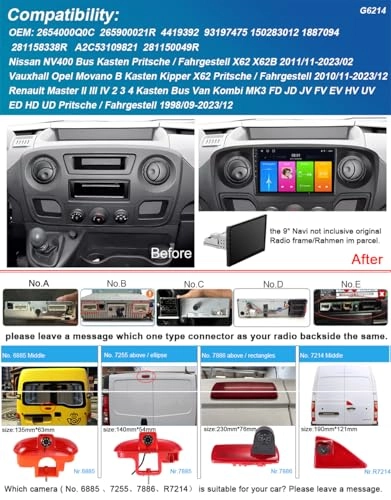 GPS Navigation + R7214 Rear View Camera - 9 inch