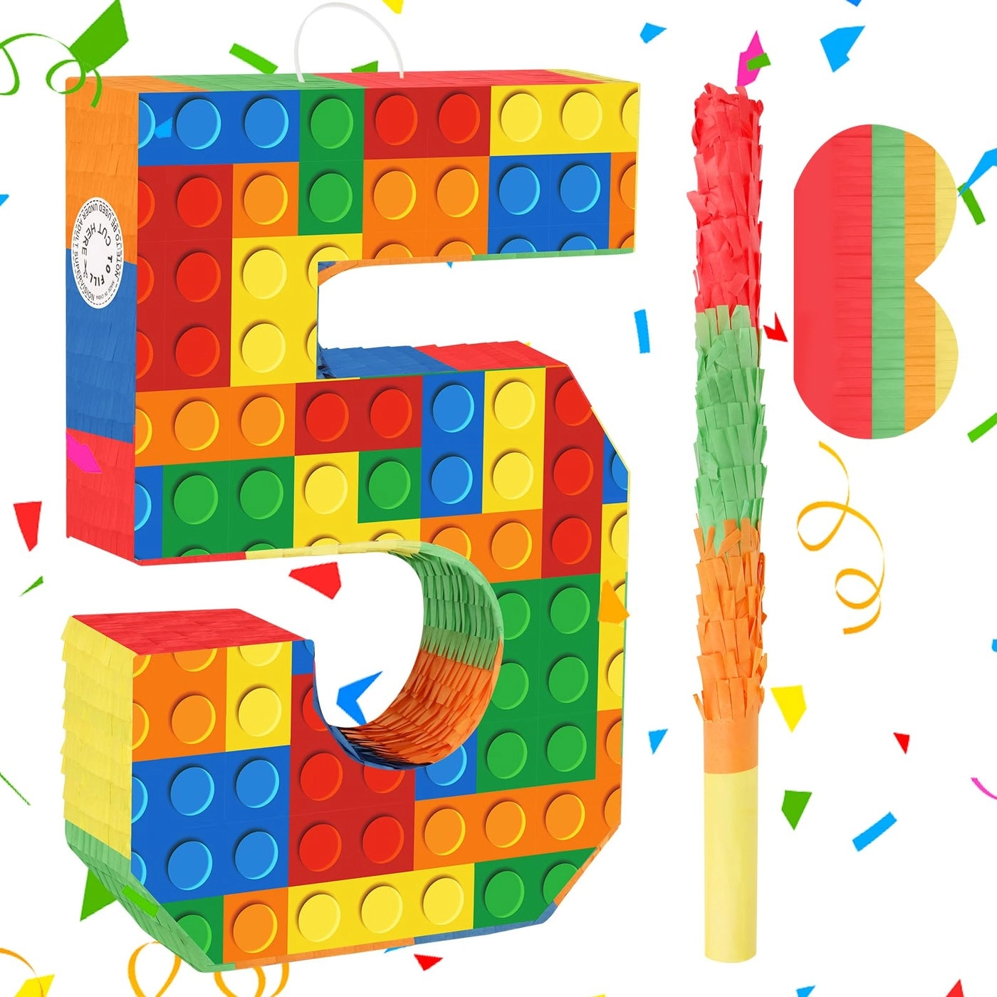 Number 5 Pinata - birthday