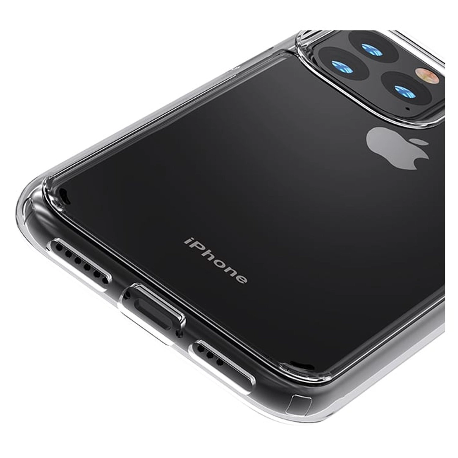 Clear Tempered Glass Screen Protector + Transparent Back Protector for iPhone 11 Pro Max