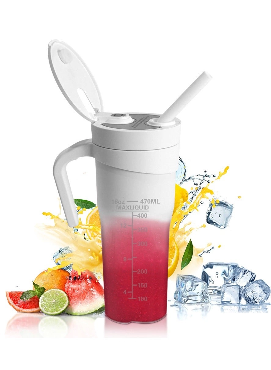Perfin Portable Blender - USB Rechargeable Personal Size Travel Juicer Cup