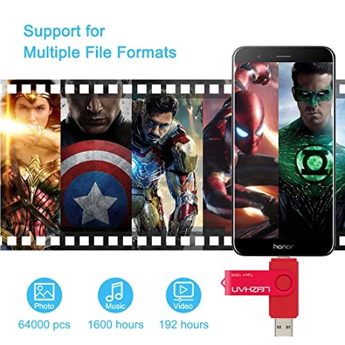 Type-C USB Flash Drive - USB 3.0 USB-C USB-A 128GB