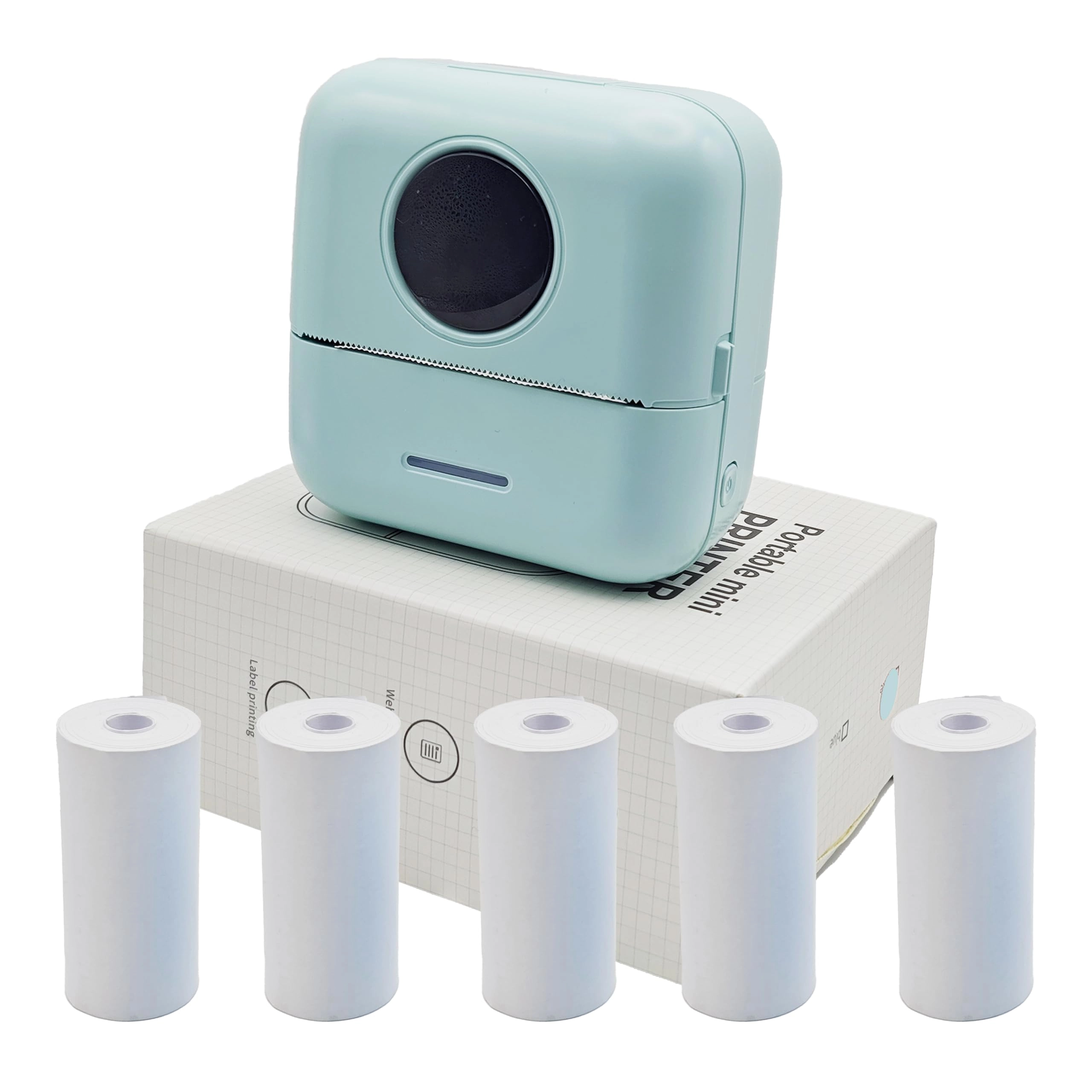 Zplumestarxx Mini Portable Small Printer - Monochrome Bluetooth