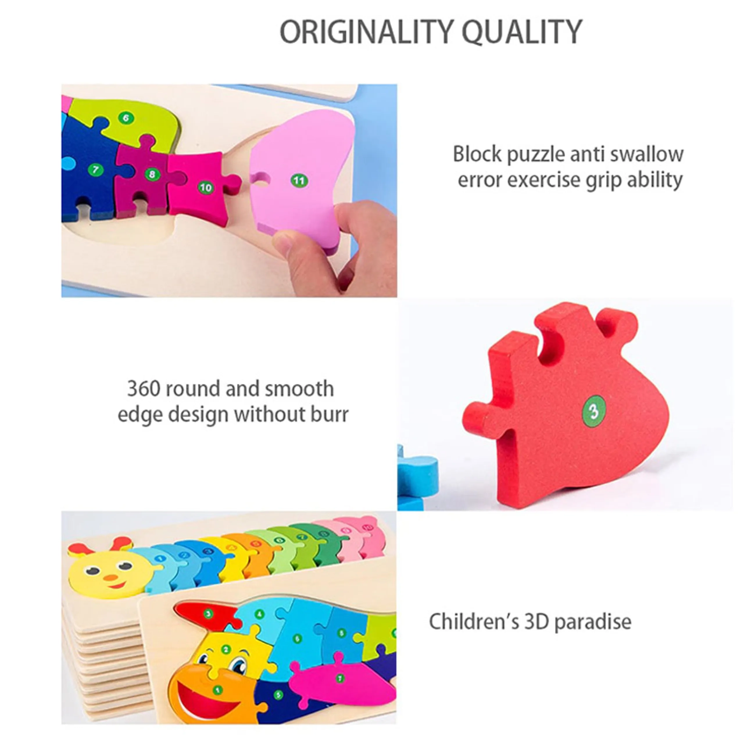 Fish 3D Puzzle - 2 years+ 11 pieces