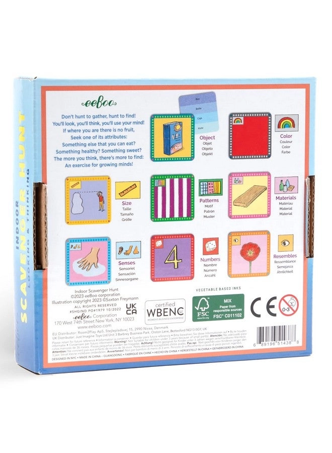 Scavenger Hunt Indoors Game - 3 and up 50 pieces