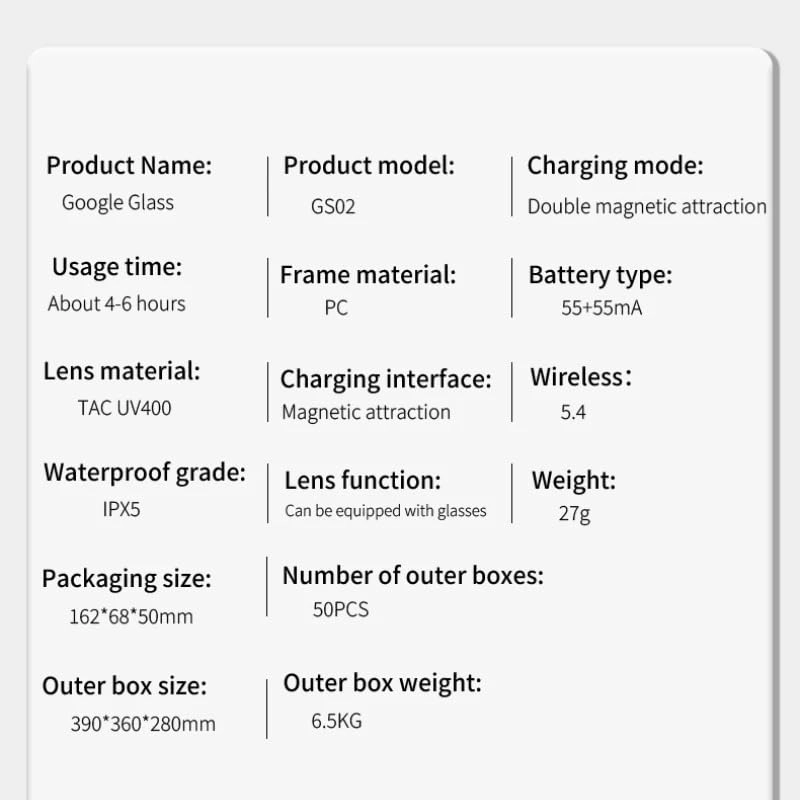 GS02 - AI Bluetooth Stereo Music