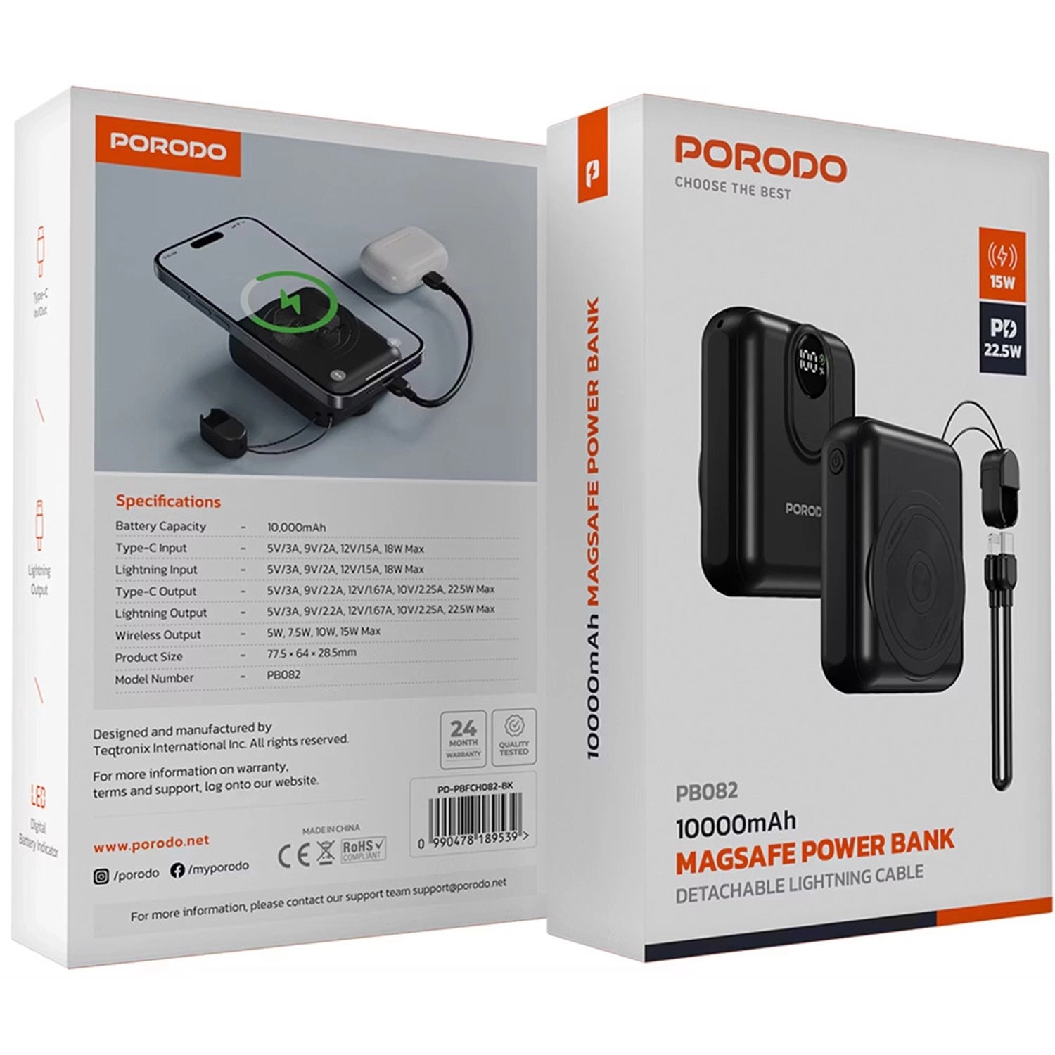 PD-PBFCH082-BK - 10000mAh