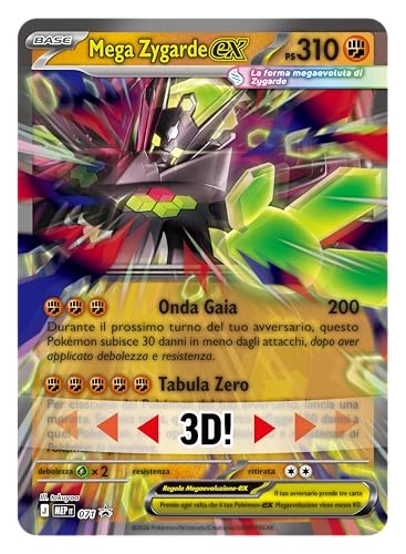 Mega Zygarde-ex Premium Collection - Italian edition one promotional card eight expansion packs