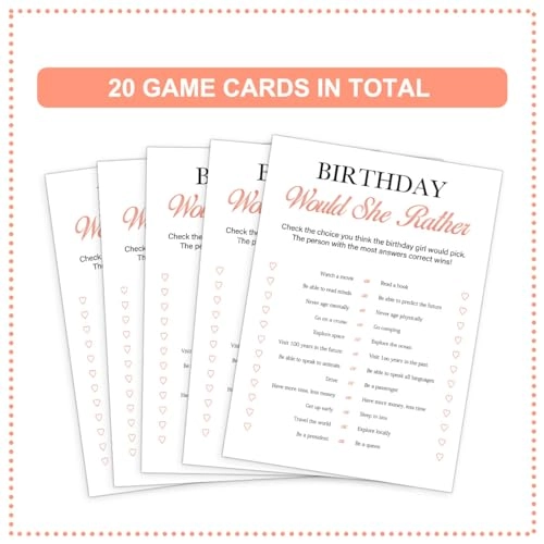 Would She Rather + Who Knows The Birthday Girl Best