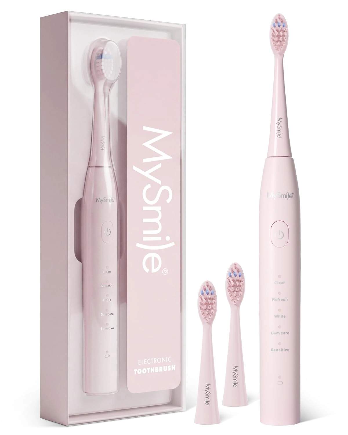 MySmile DY156 - Rechargeable Sonic 3 Brush Heads