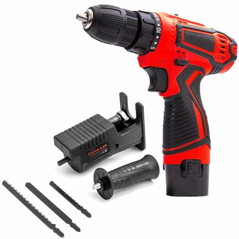 Shoppingekart ACDC Cordless Plastic Screwdriver Drill Machine - 1200mah