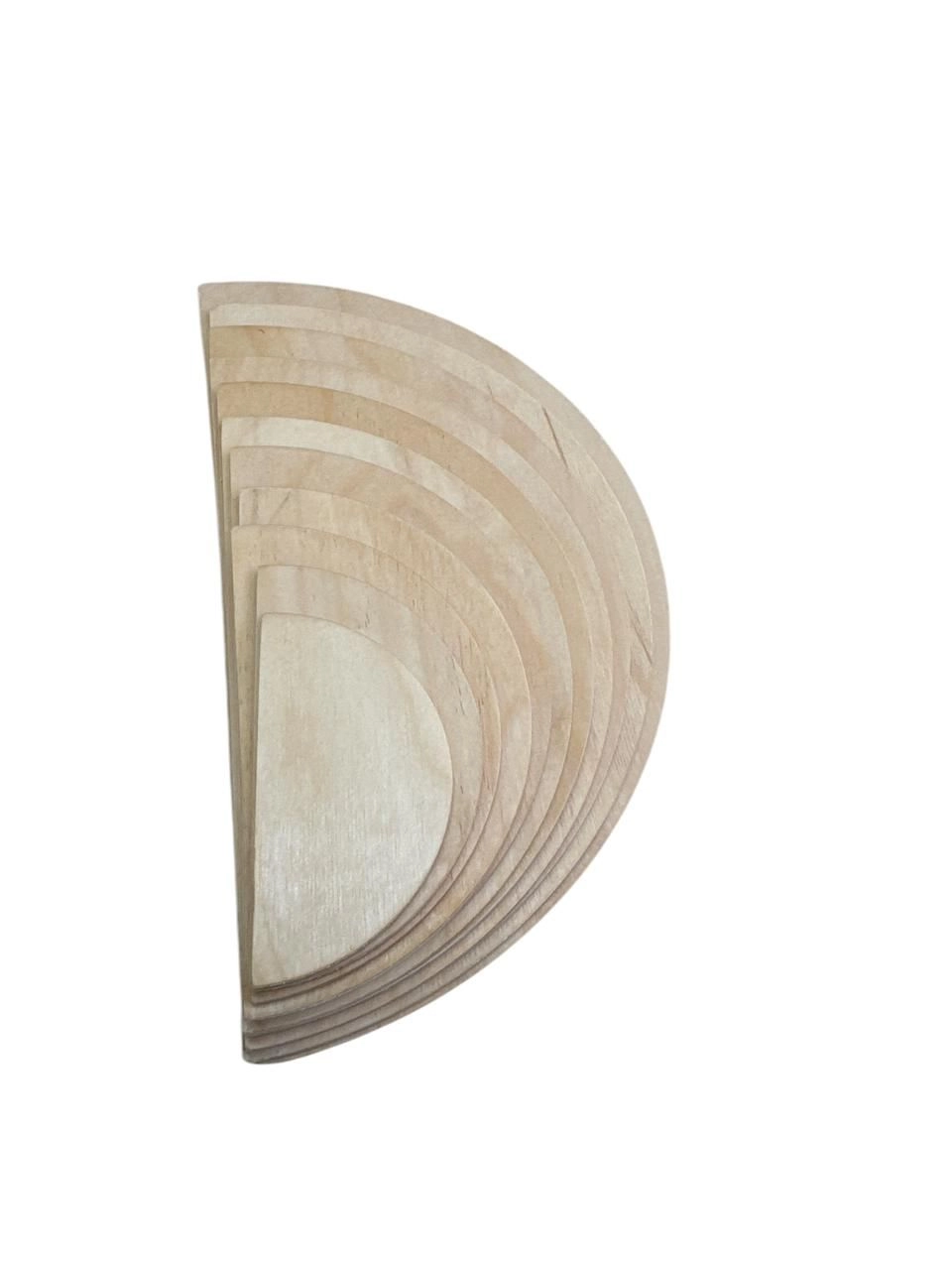 Wooden Grading Semicircles - 3 years and above 11 pieces