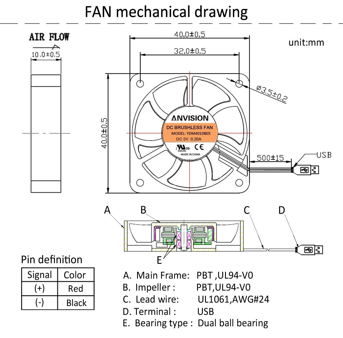 Cooling Fan - 40mm 2-Pack