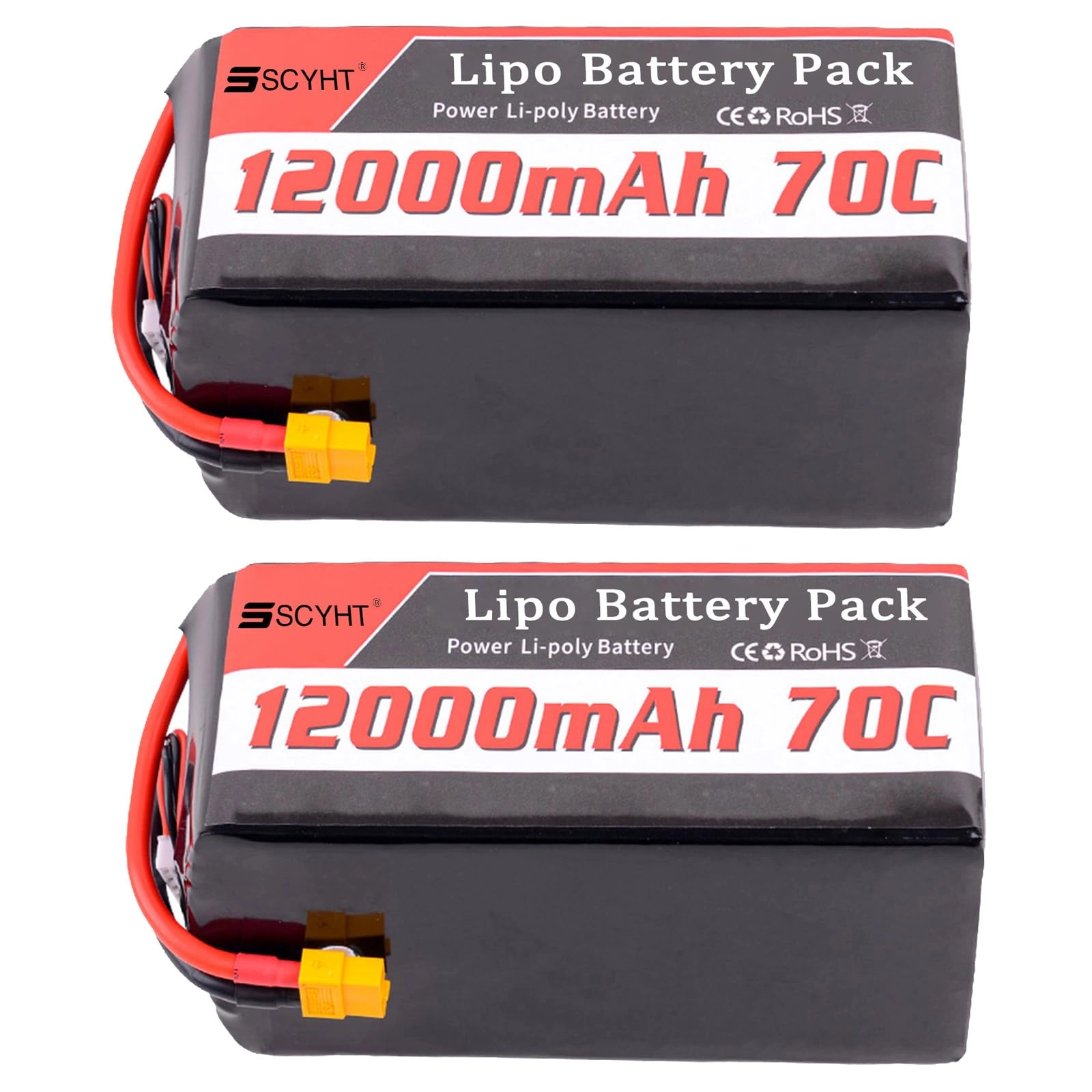 Lipo Battery - 12000mAh 22.2V 70C