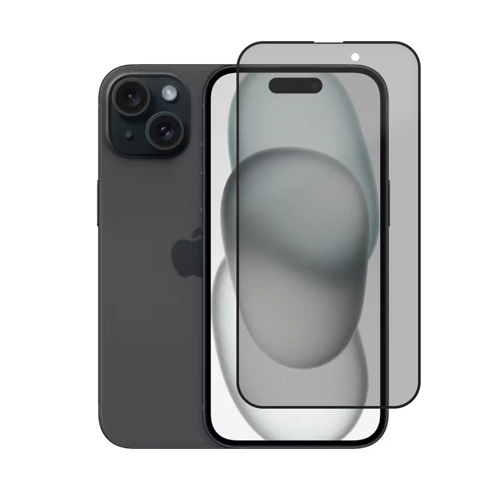 Privacy Tempered Glass Screen Protector for iPhone 15