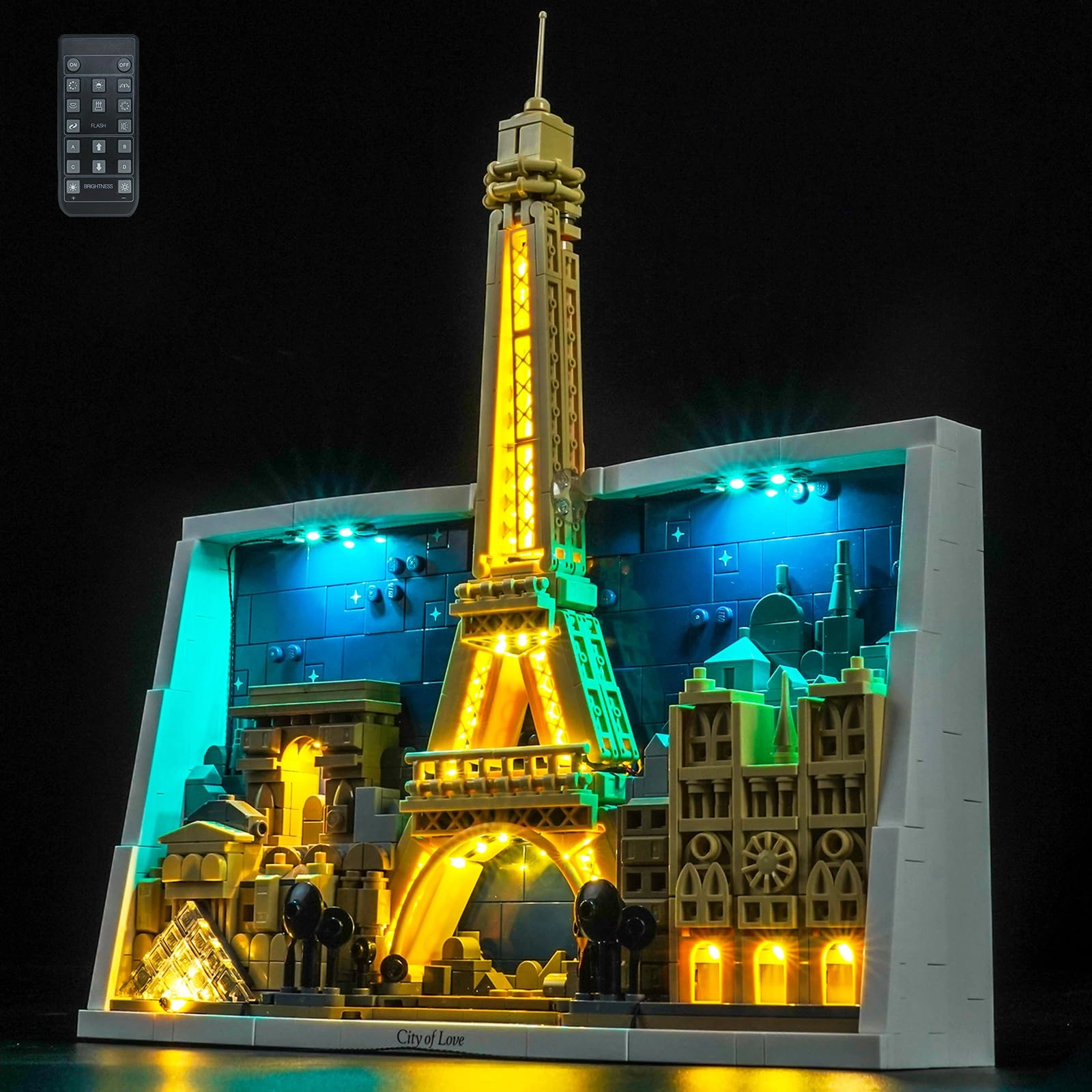 LocoLee Light kit Compatible with Lego 21064 Paris – City of Love - RC Version LED