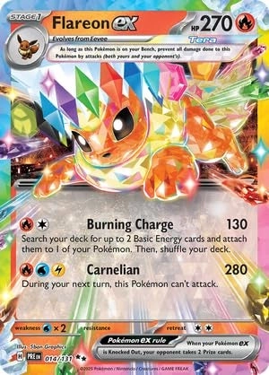 Pokémon Flareon ex 014/131