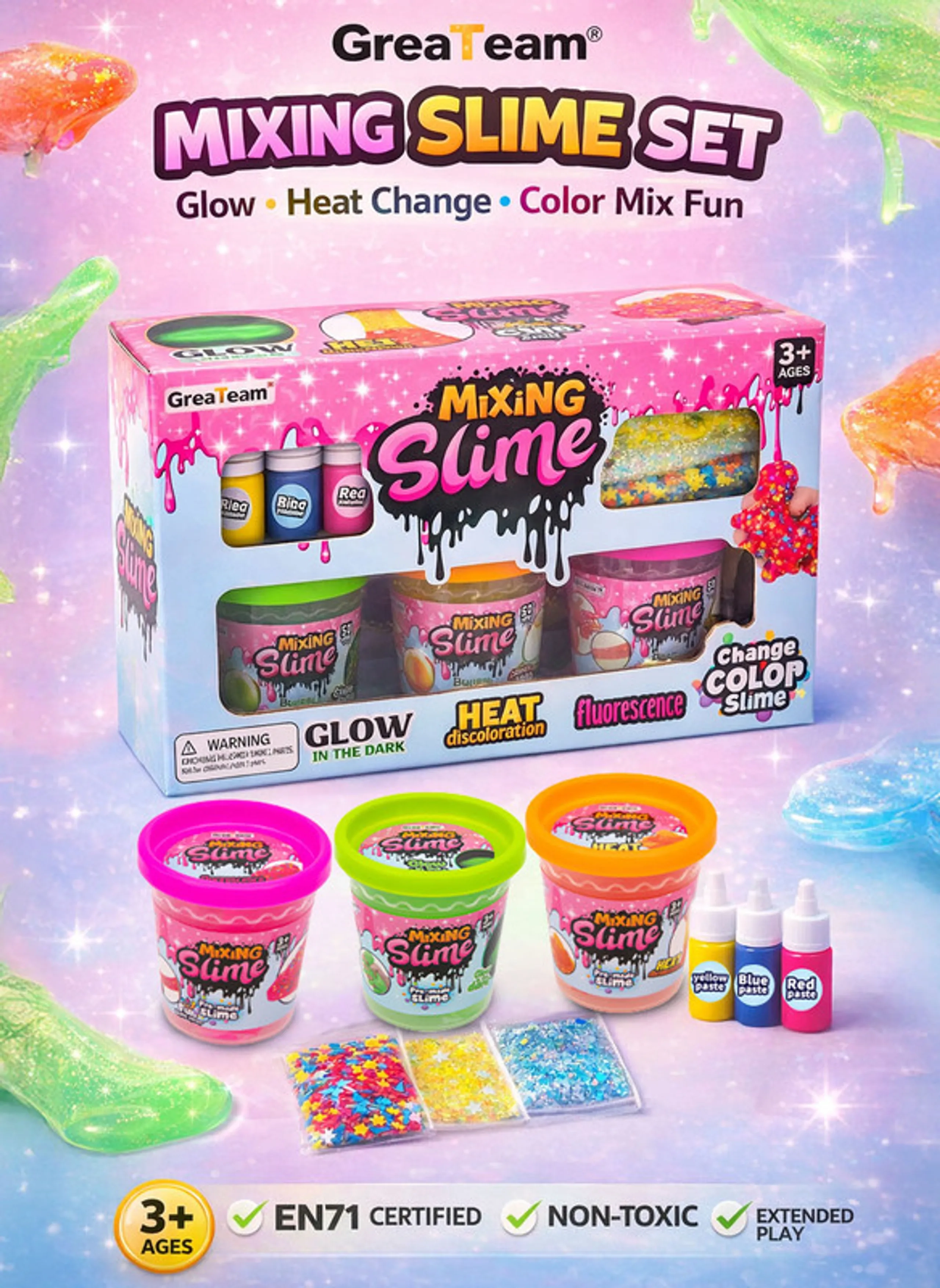 Mixing Slime - 3+ years 3 pcs