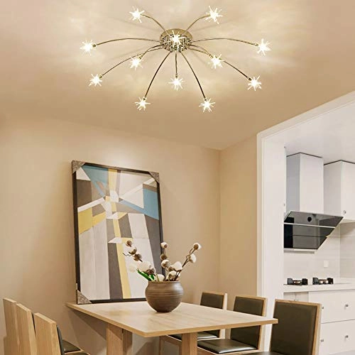 Nordic Art Stars Ceiling - G4 21 head Black and white light