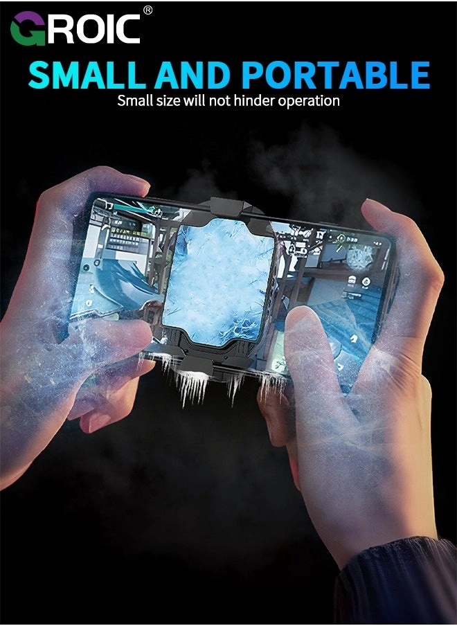 Phone Cooler - 3 Cooling Modes RGB Lights