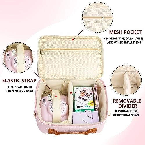 Case - Magic Pink + Adjustable strap + Photo album + Four-color filter + Frame sticker + Camera sticker + Selfie mirror