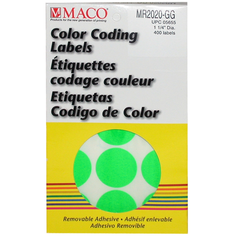 Color Coding Labels - 768 Labels .25 in ( 6.35 mm )