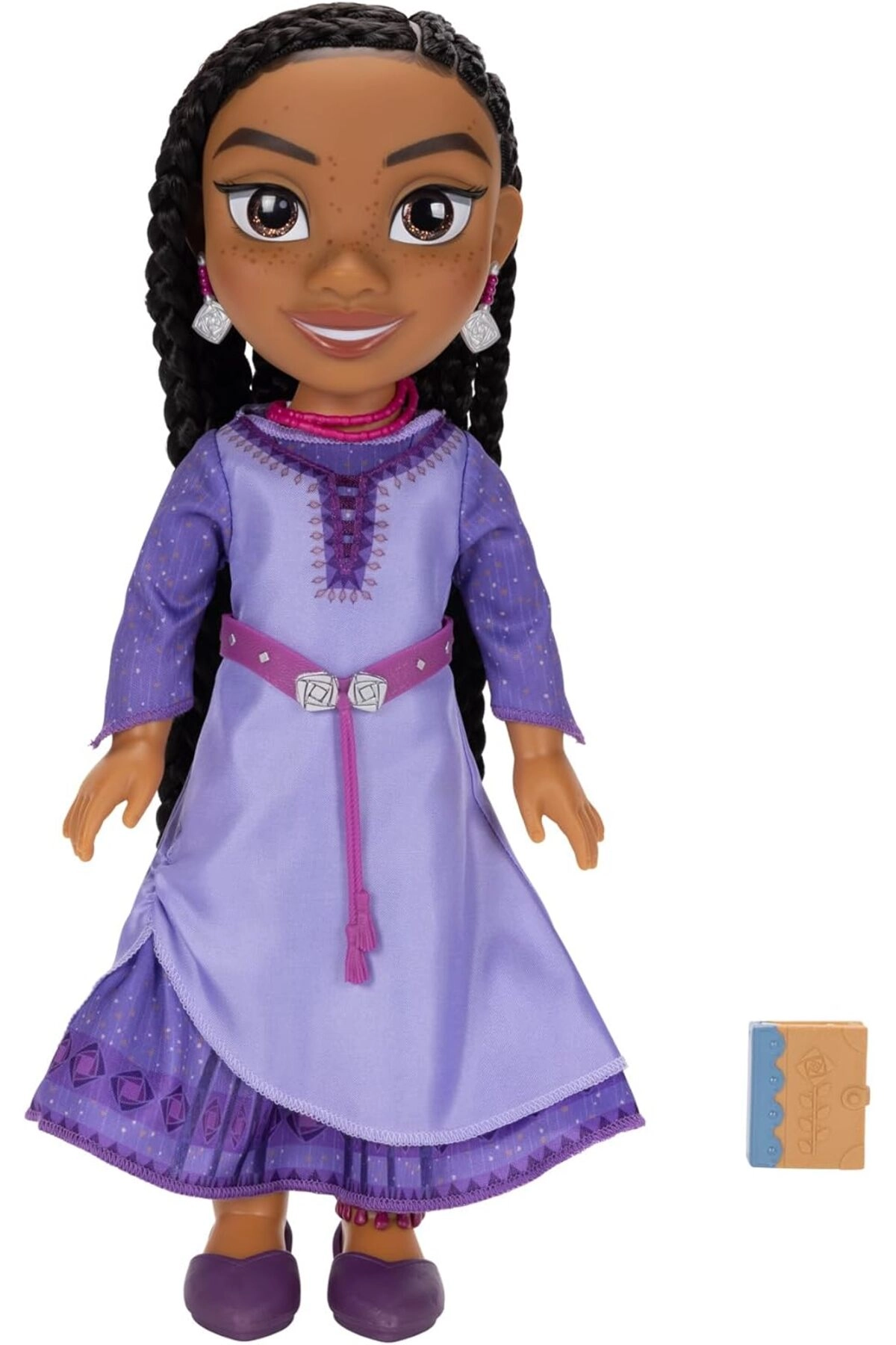 Asha Fashion Doll - 14in (35cm) Braided Hair Removable Dress & Shoes Ages 3+