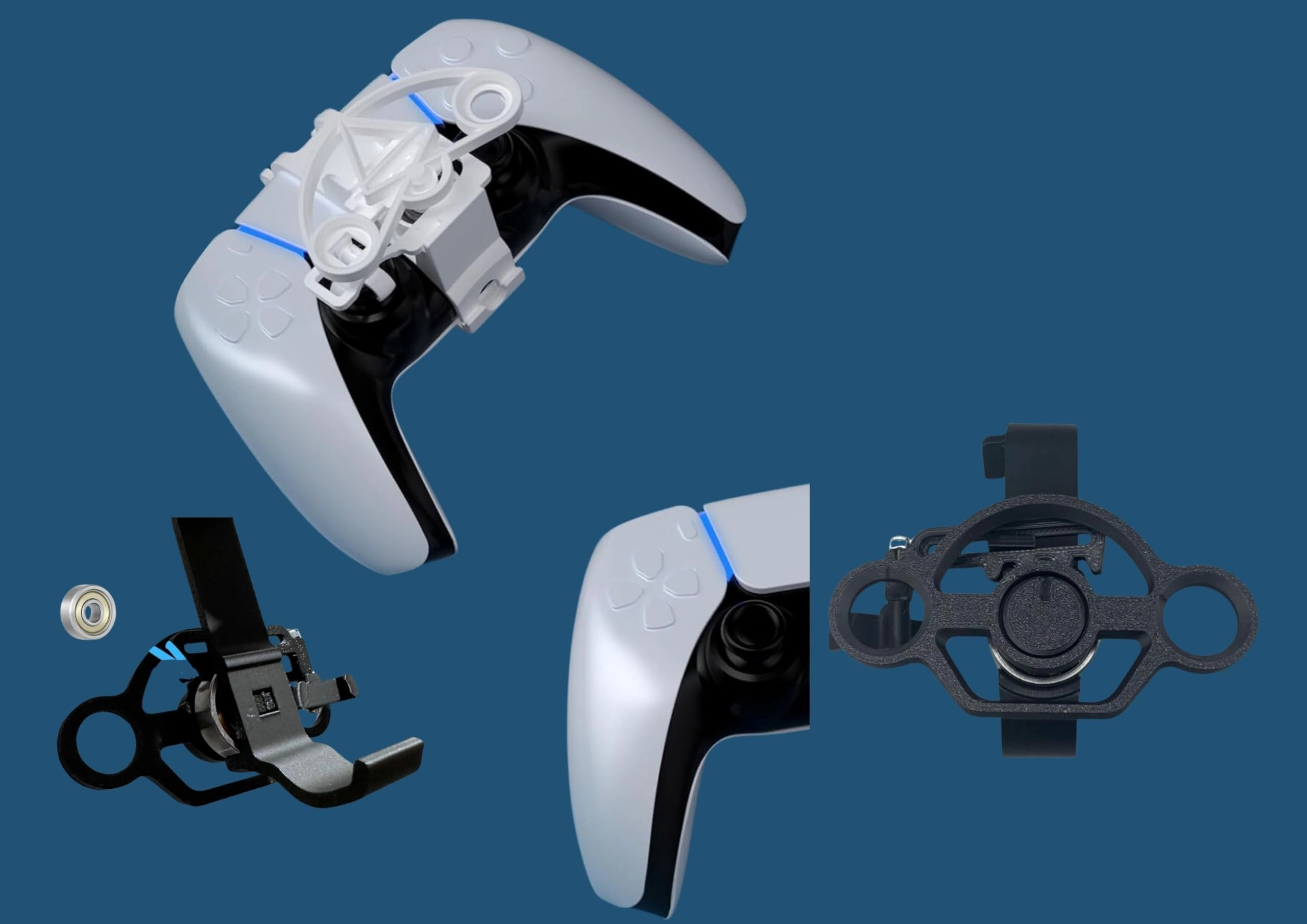 Mini Steering Wheel - White PS5