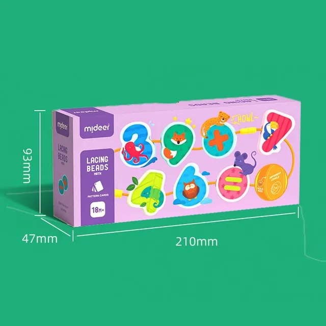 Lacing Beads Math - 18 Months