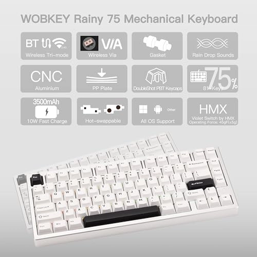 WOBKEY Rainy 75 - Standard Wired/Wireless