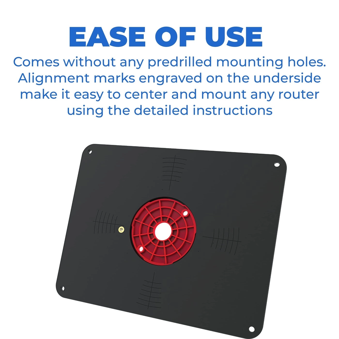 PRS4038 Precision Router Table Insert Plate - Undrilled