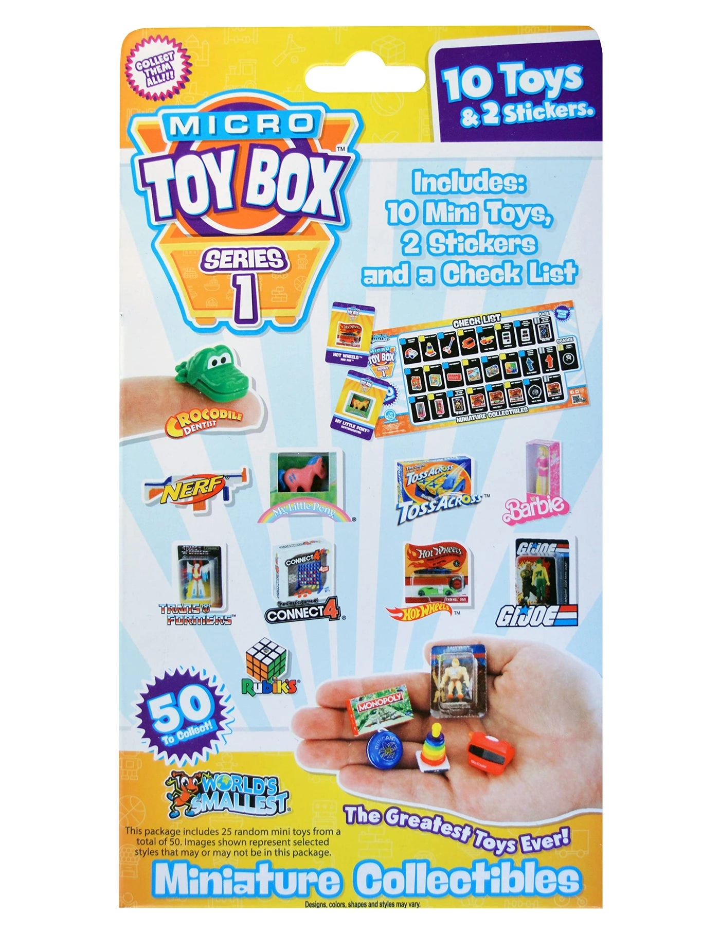 Micro Toy Box Series 1 - Mini Collectibles (TWM) 10 pcs