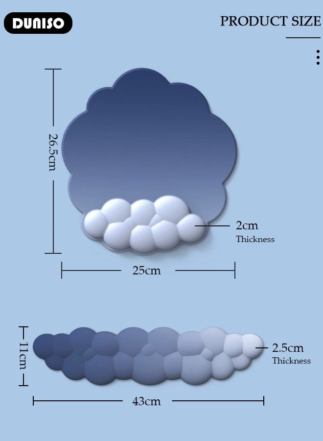 Cloud Ergonomic Mouse Pad