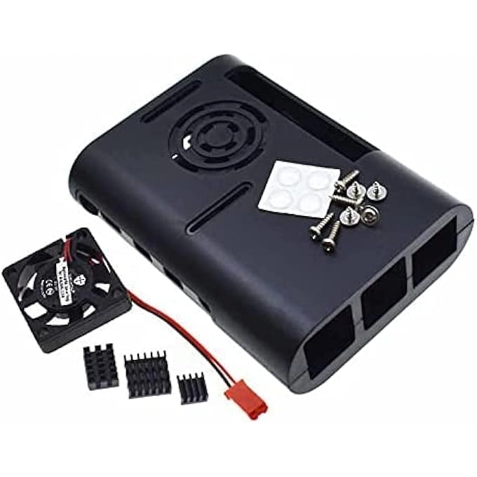rayihni RASPBERRY PI 4 MODEL B - ELECTRONIC CASE FAN COOLING HEATSINK