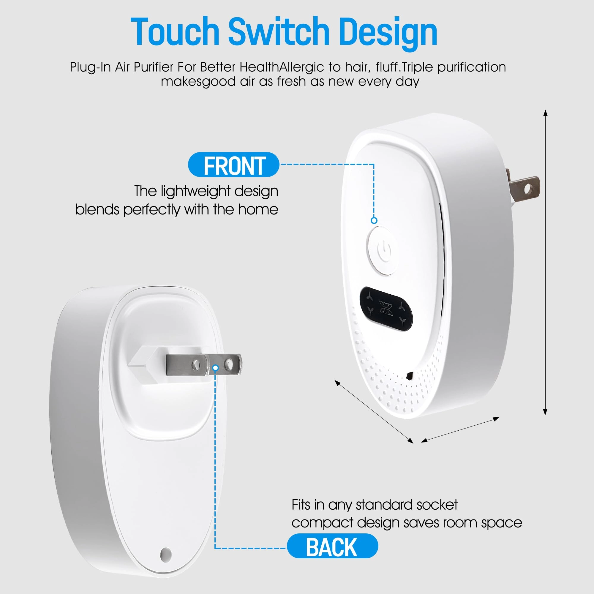 Air Ionizers - 4-Pack Negative Ion Plug-in