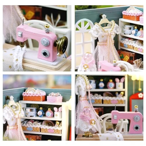 Miniature Dollhouse Kit - candy, cake and milk tea