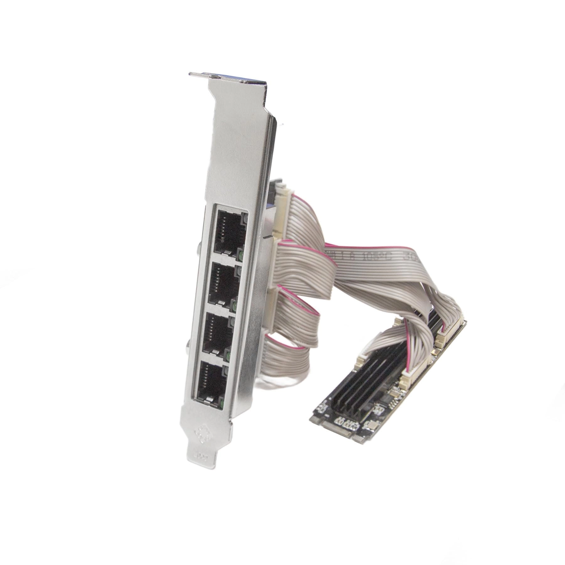 IO Crest 4 Ports Gigabit M.2 M+B Key Ethernet Card