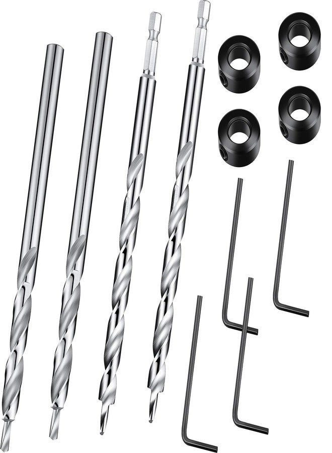 Mudder Pocket Hole Drill Bit - 4 Pieces 3/8 Inch