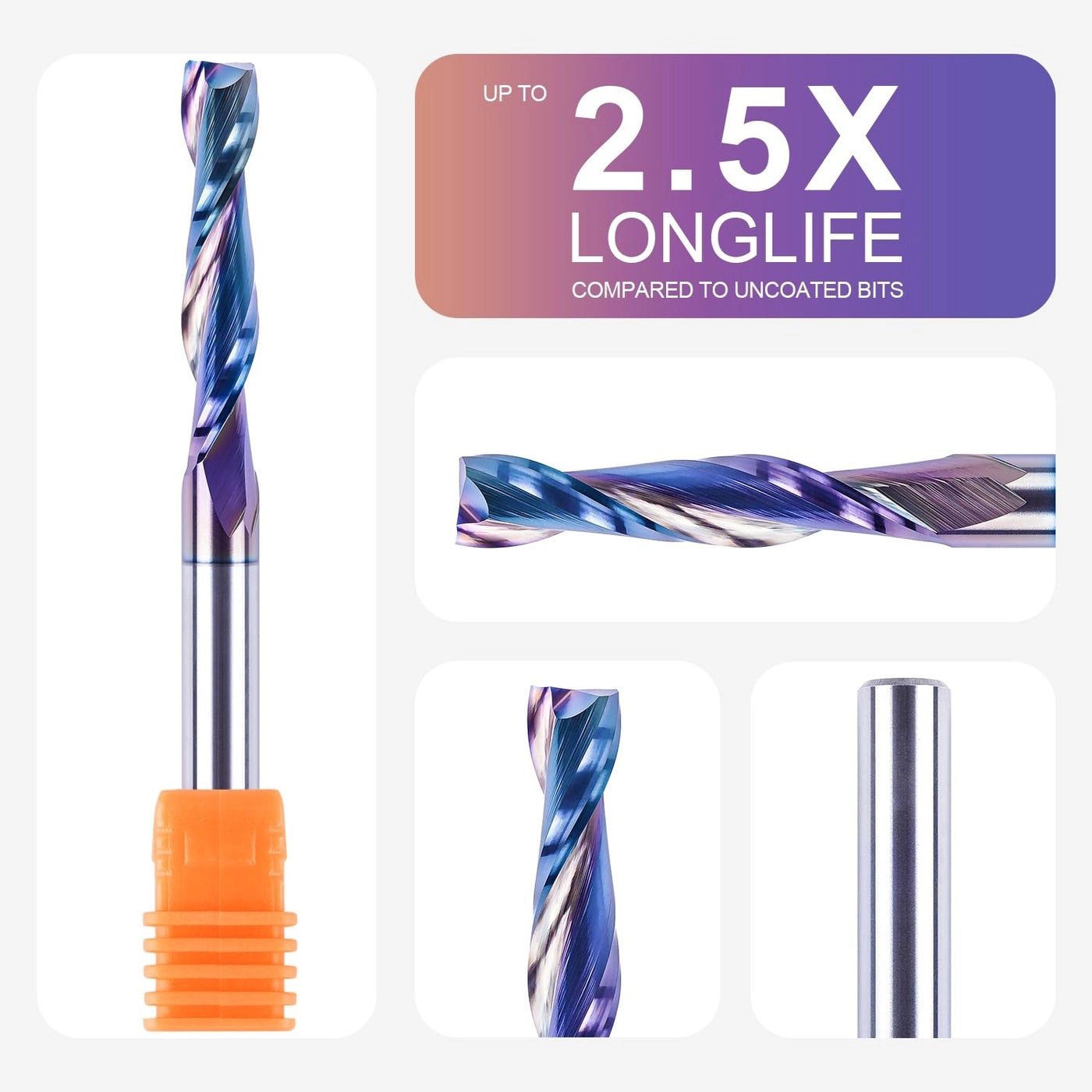 Spiral Router Bits - 1/4 inch 1/4 inch