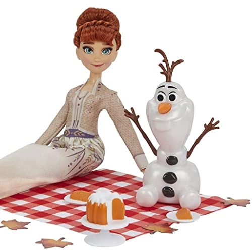 Anna Doll - Red Hair + Olaf Doll - Picnic Accessories Ages 3+